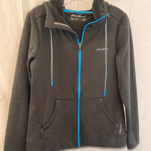 SOLD Eddie Bauer Outdoor Black Hoodie Jacket NWOT Women's Size Medium - Picture 8 of 13